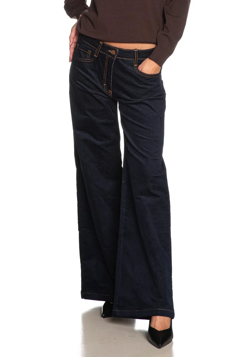 Pantalone Squad2 Malibu Da Donna Blu Dark Denim