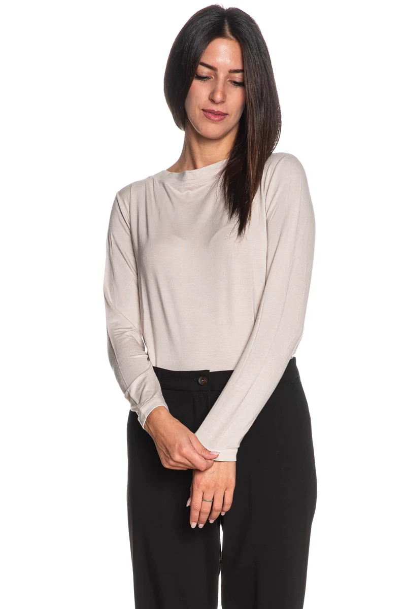 T Shirt Ragno Winter Boat Da Donna Light Beige