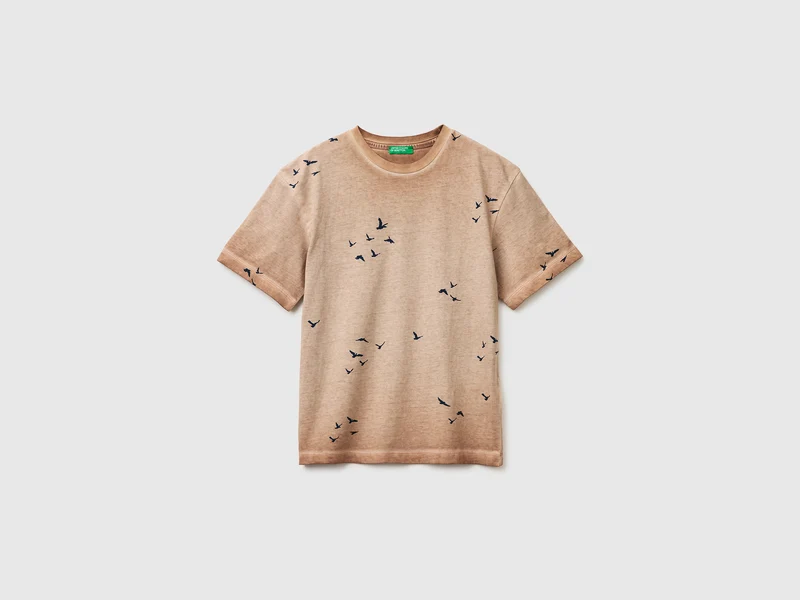 T-shirt over fit con stampa
