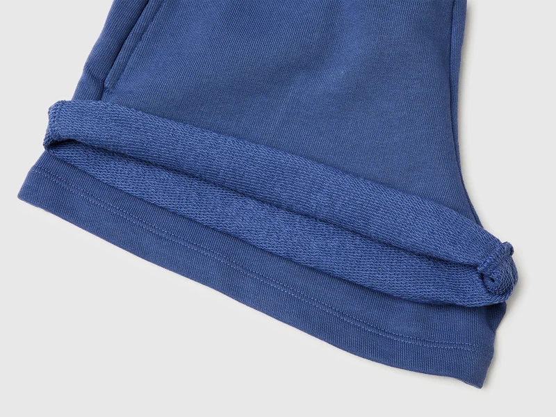 Shorts in felpa con coulisse