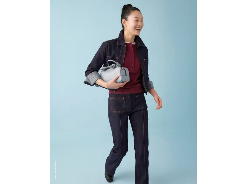 Giacca in denim con zip