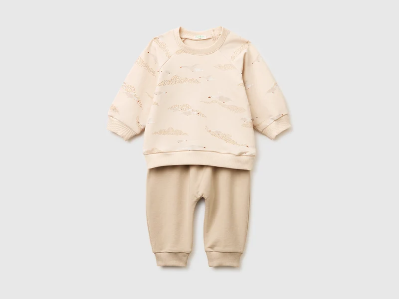 Completo in felpa stretch