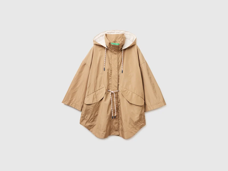 Parka ampio con cappuccio