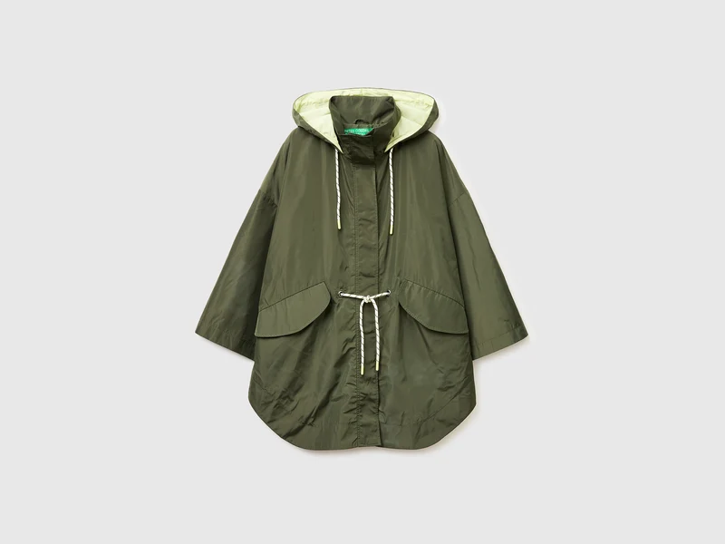Parka ampio con cappuccio