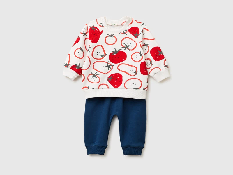 Completo in felpa stretch