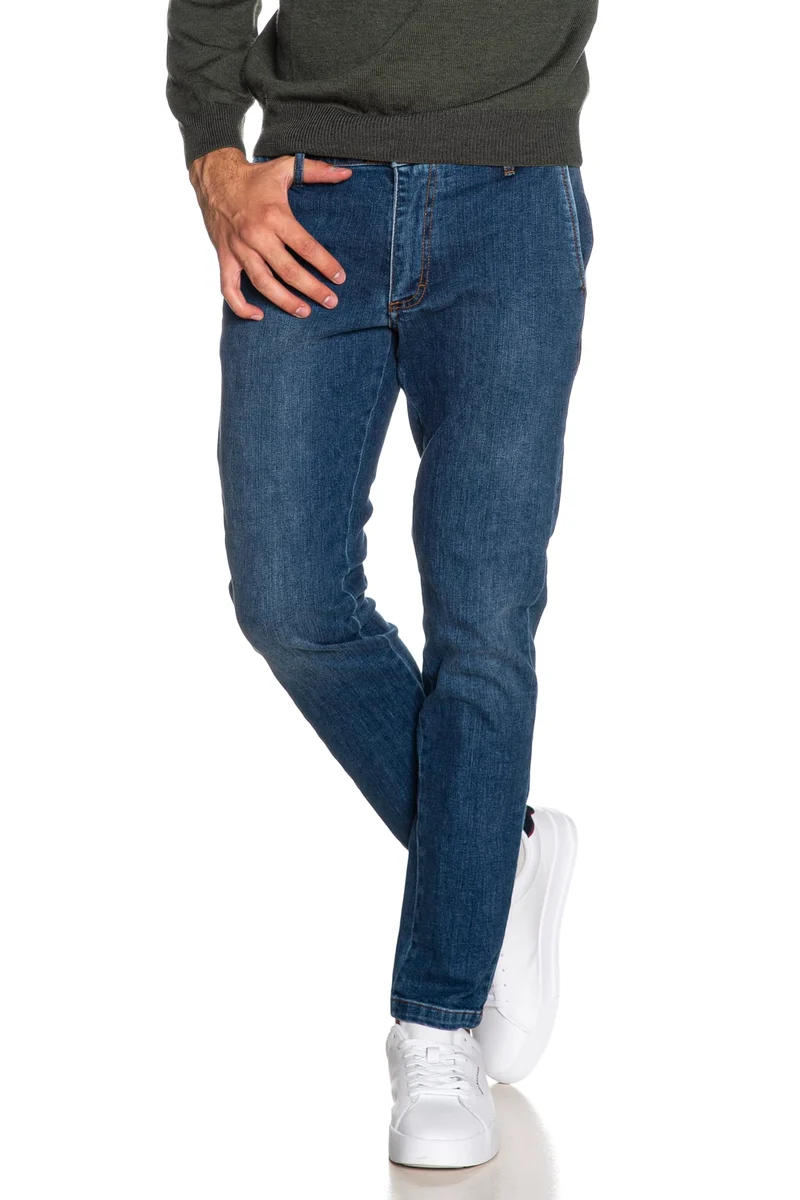 Jeans Squad2 Chios Da Uomo Denim Medium Blu