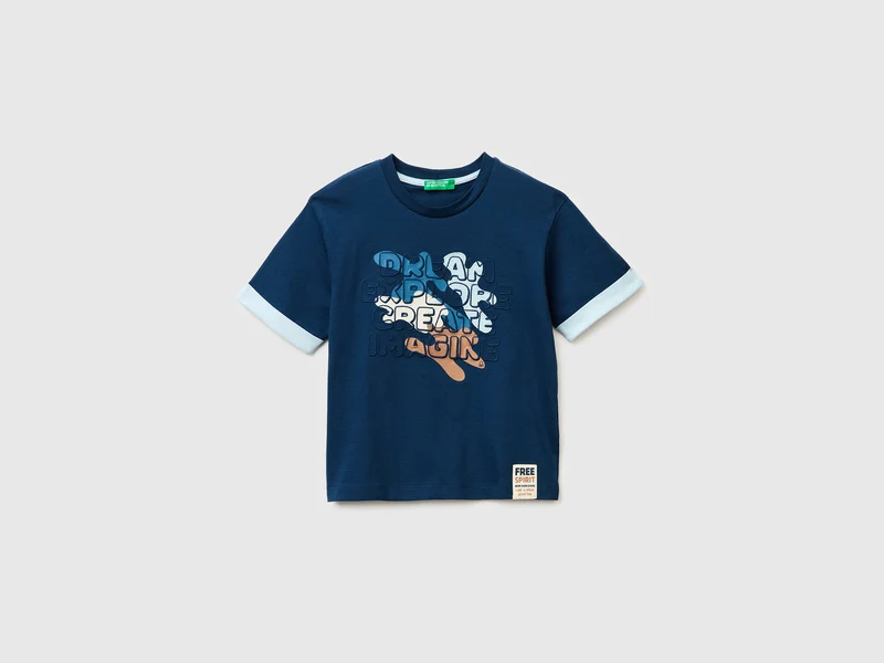 T-shirt in cotone bio con stampa