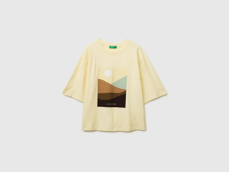 T-shirt over fit con stampa