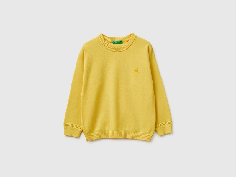 Maglia girocollo in cotone bio