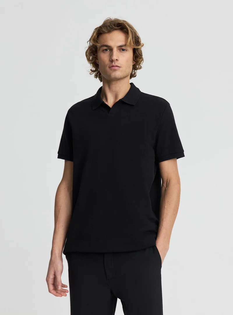 T-shirt polo tinta unita