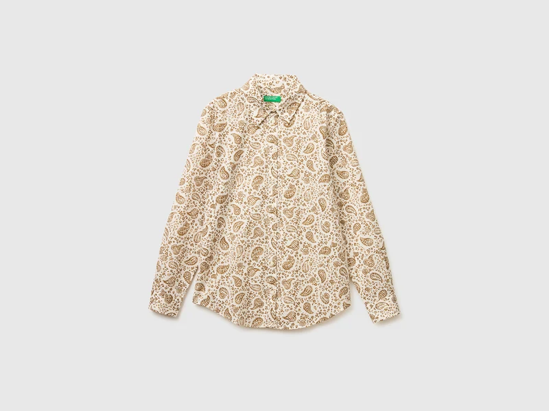 Camicia fantasia in cotone leggero