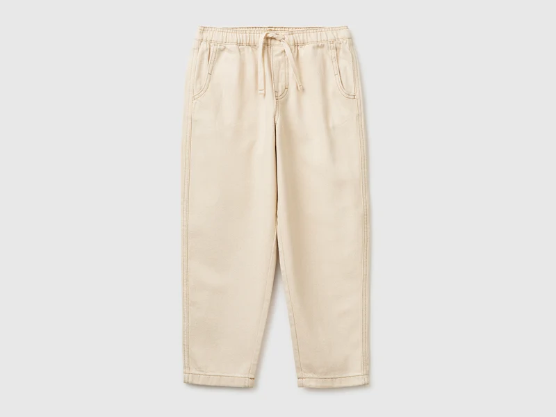 Joggers in cotone con coulisse