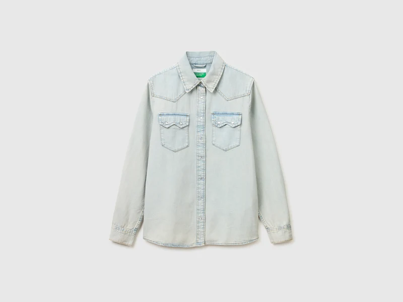 Camicia western di jeans