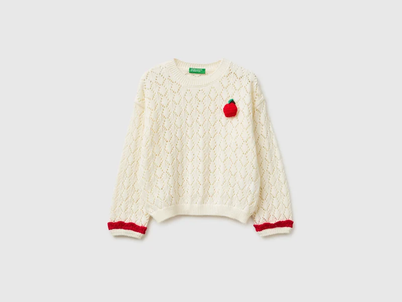 Maglia con applicazione frutta