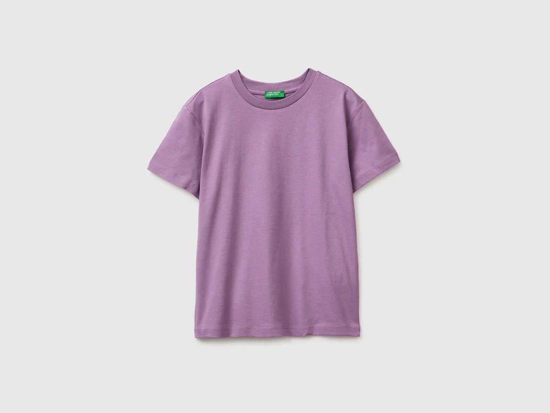 T-shirt con stampa in cotone bio