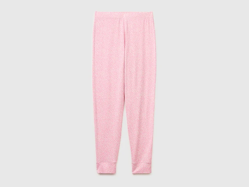 Pantaloni con stampa floreale