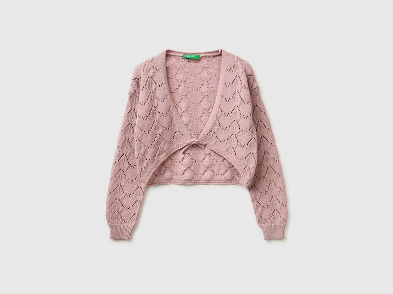 Cardigan traforato