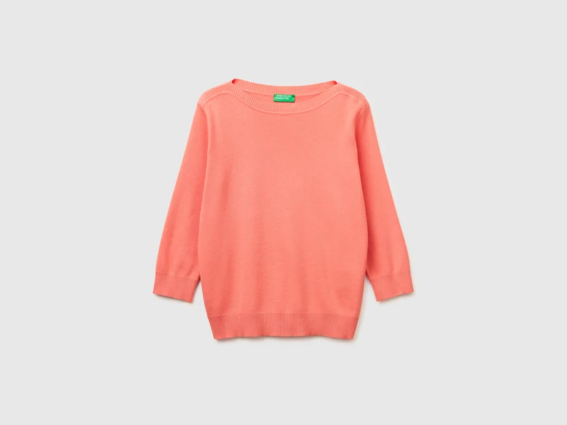 Maglia pesca con scollo a barchetta