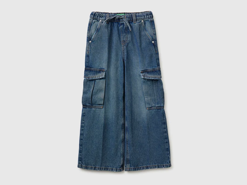 Jeans cargo wide fit