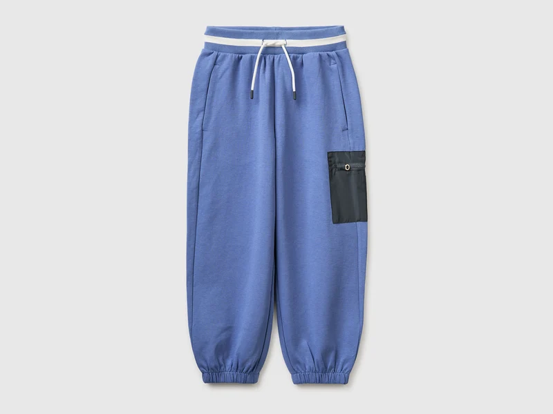 Joggers con tasca in nylon
