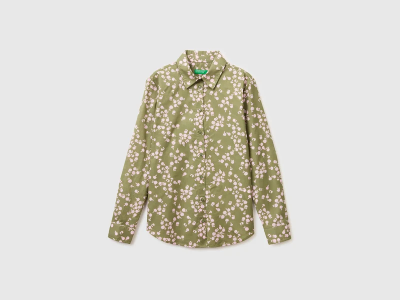 Camicia fantasia in cotone leggero