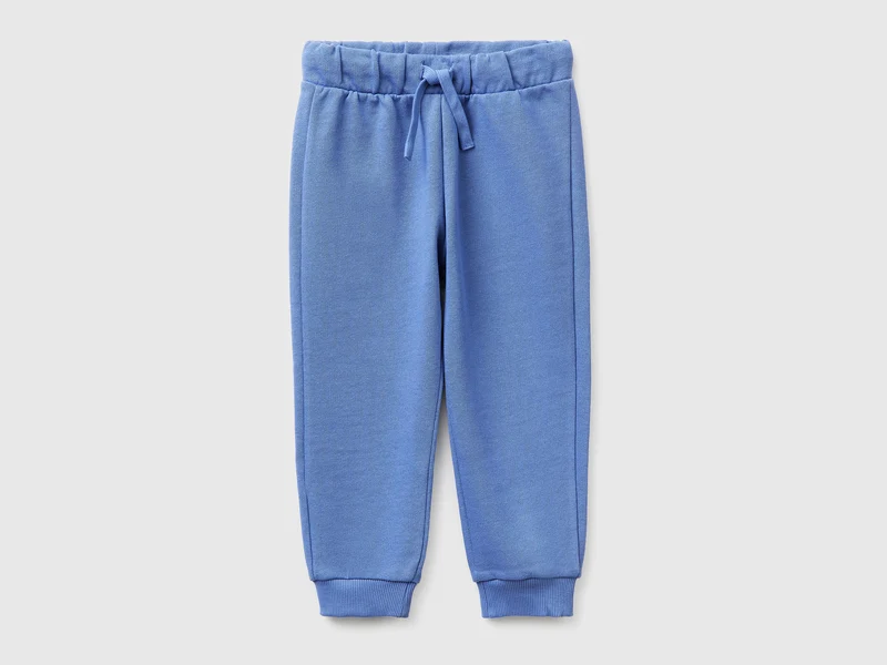 Pantaloni in cotone bio con logo