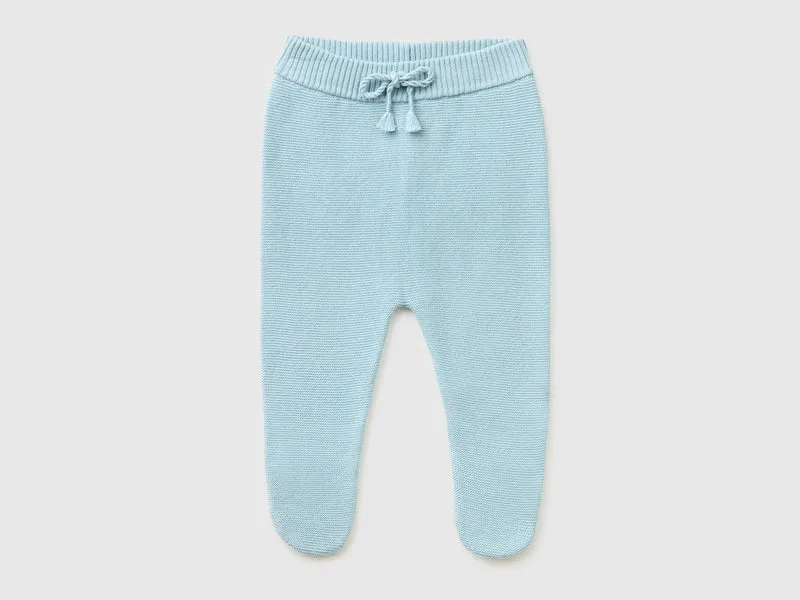 Pantaloni in maglia di cotone bio