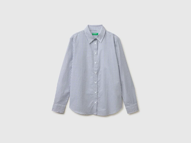 Camicia fantasia in cotone leggero