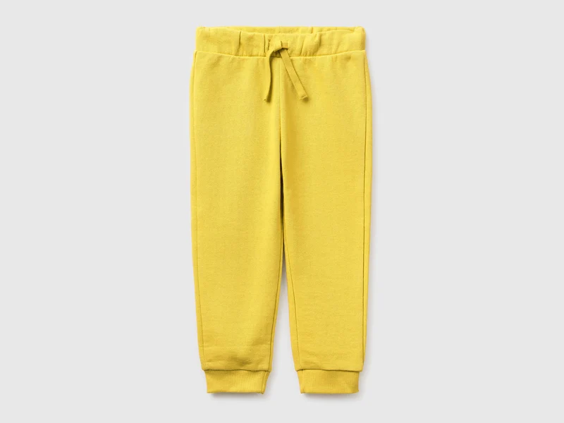 Pantaloni in cotone bio con logo
