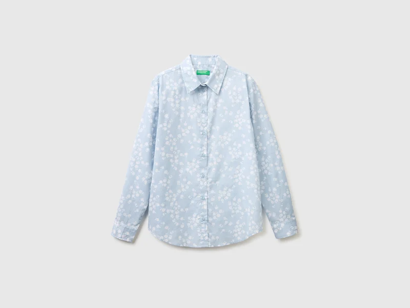 Camicia fantasia in cotone leggero