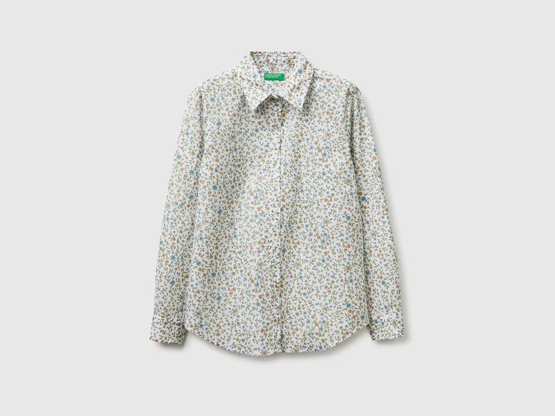 Camicia fantasia in cotone leggero