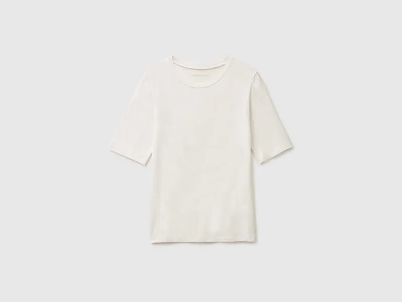 T-shirt in misto seta