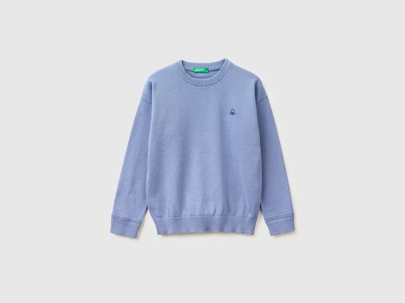 Maglia girocollo in cotone bio