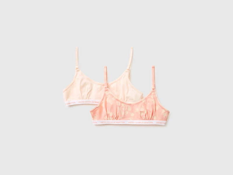 Due brassiere in cotone elasticizzato
