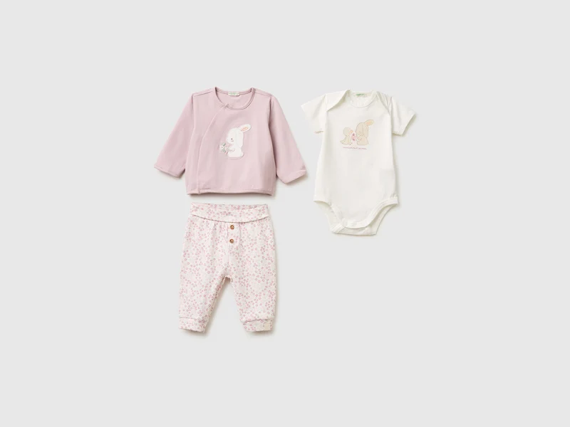 Set maglia, body e pantaloni