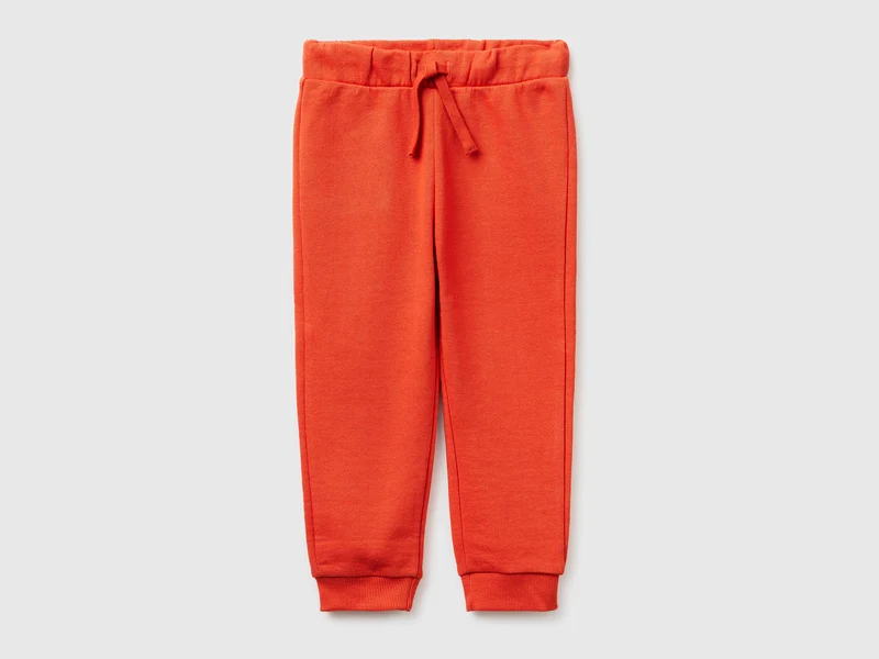 Pantaloni in cotone bio con logo