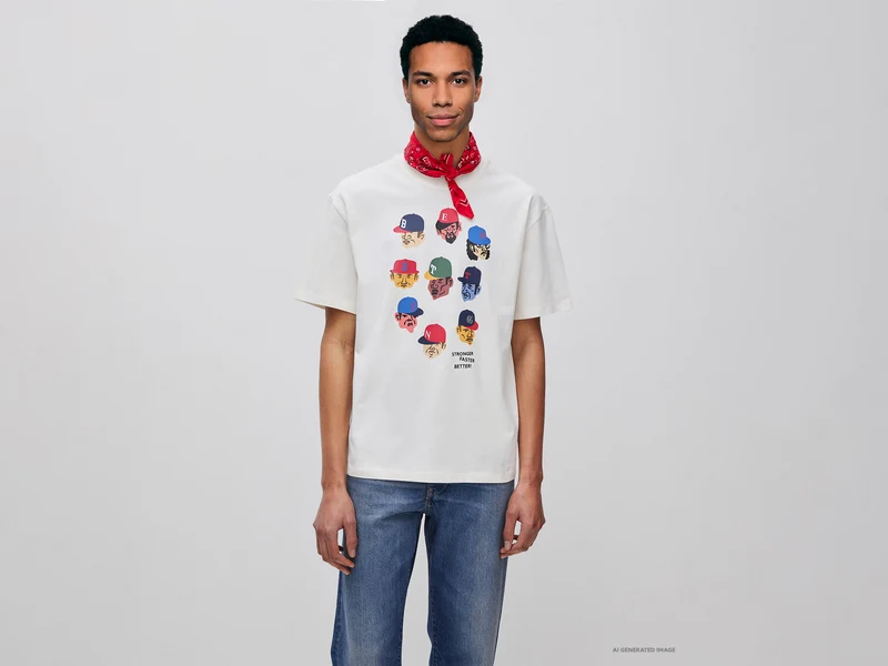 Maglietta con stampa relaxed fit