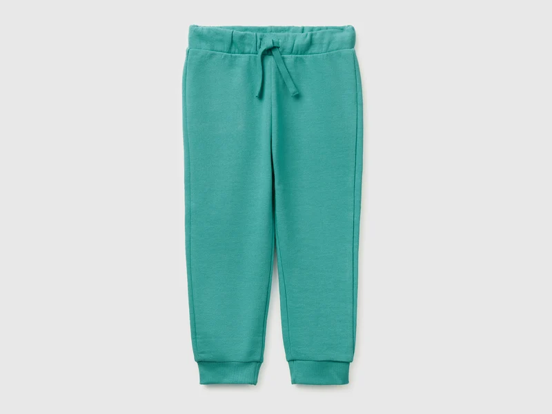 Pantaloni in cotone bio con logo