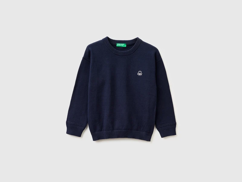 Maglia girocollo in cotone bio