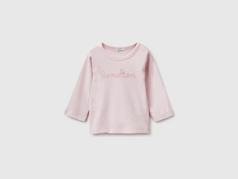 Maglietta con stampa in cotone bio