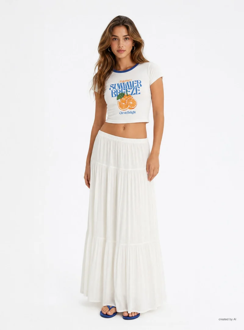 T-shirt con stampa frutta