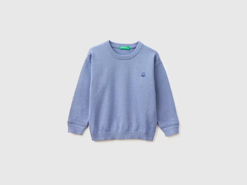 Maglia girocollo in cotone bio