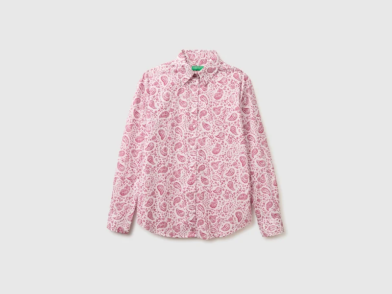 Camicia fantasia in cotone leggero