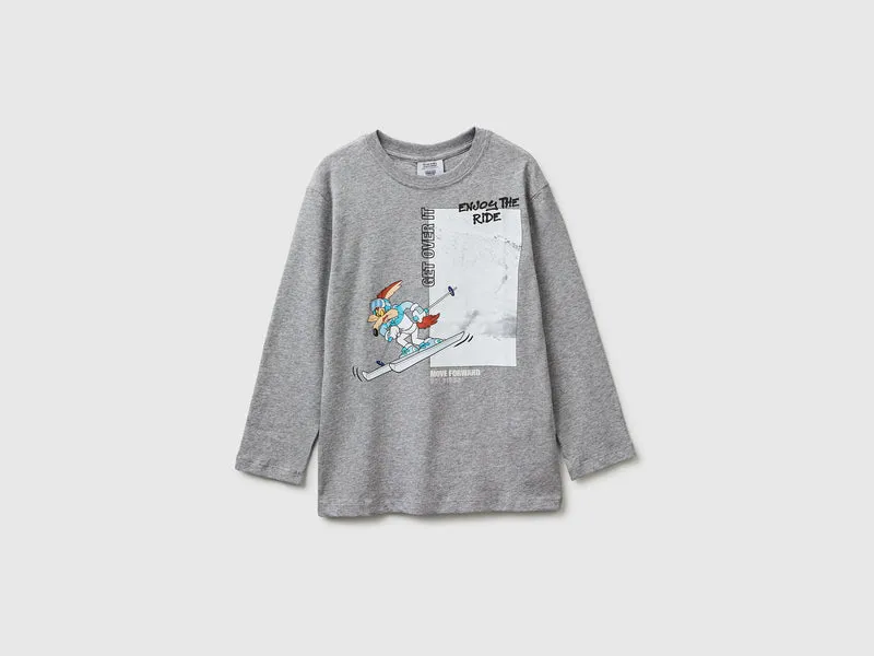 T-shirt grigia Looney Tunes x Olympic Collection