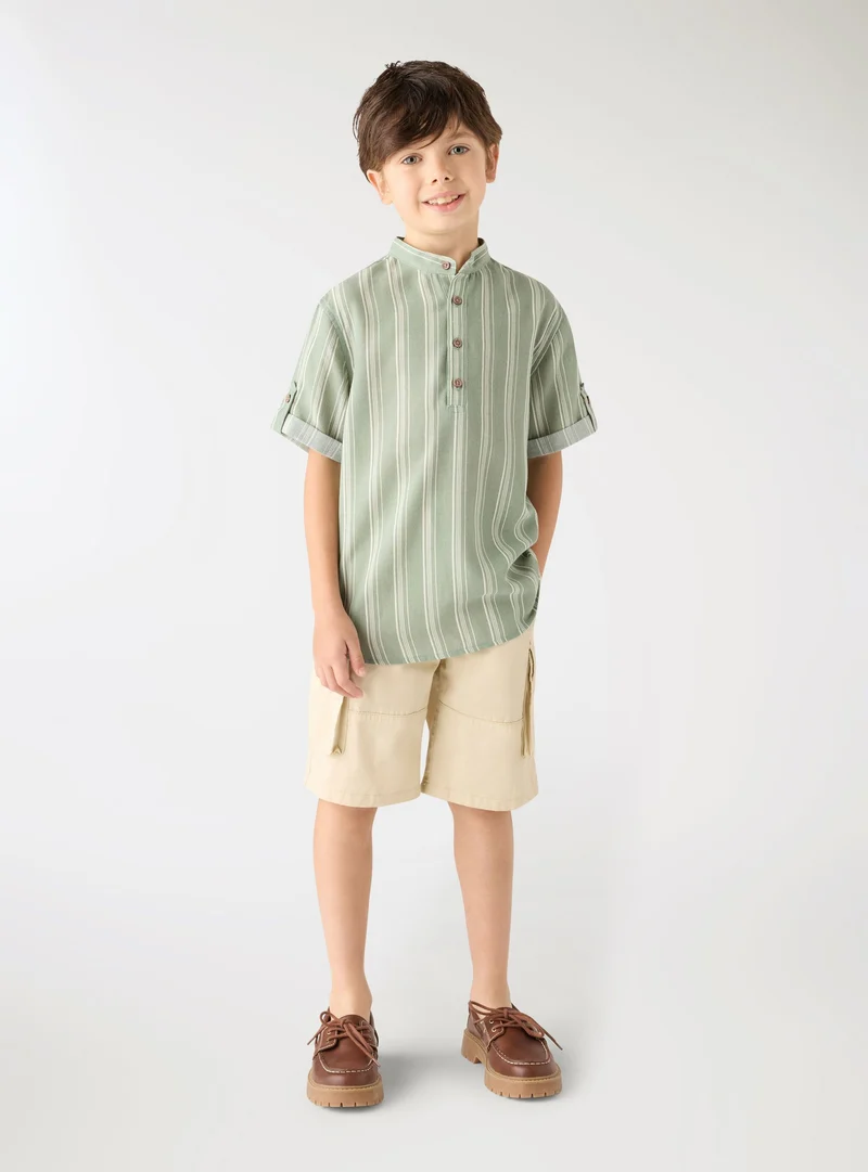 Pantaloncini cargo con coulisse