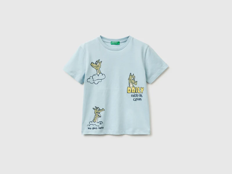 T-shirt girocollo con stampa