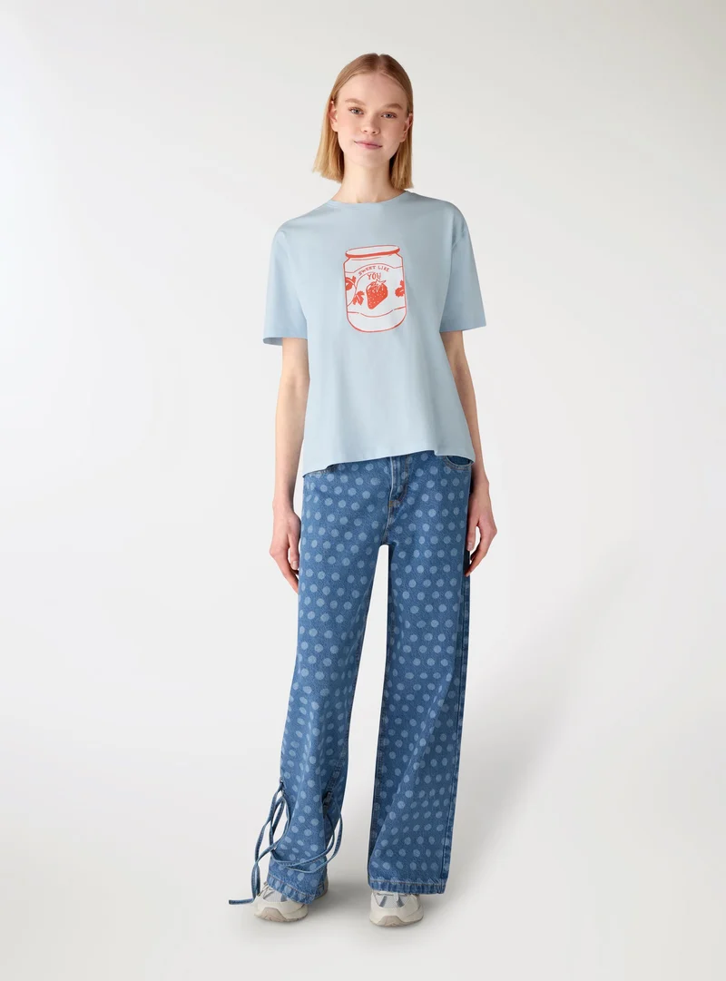 T-shirt regular con stampa marmellata TRNPOPLAB