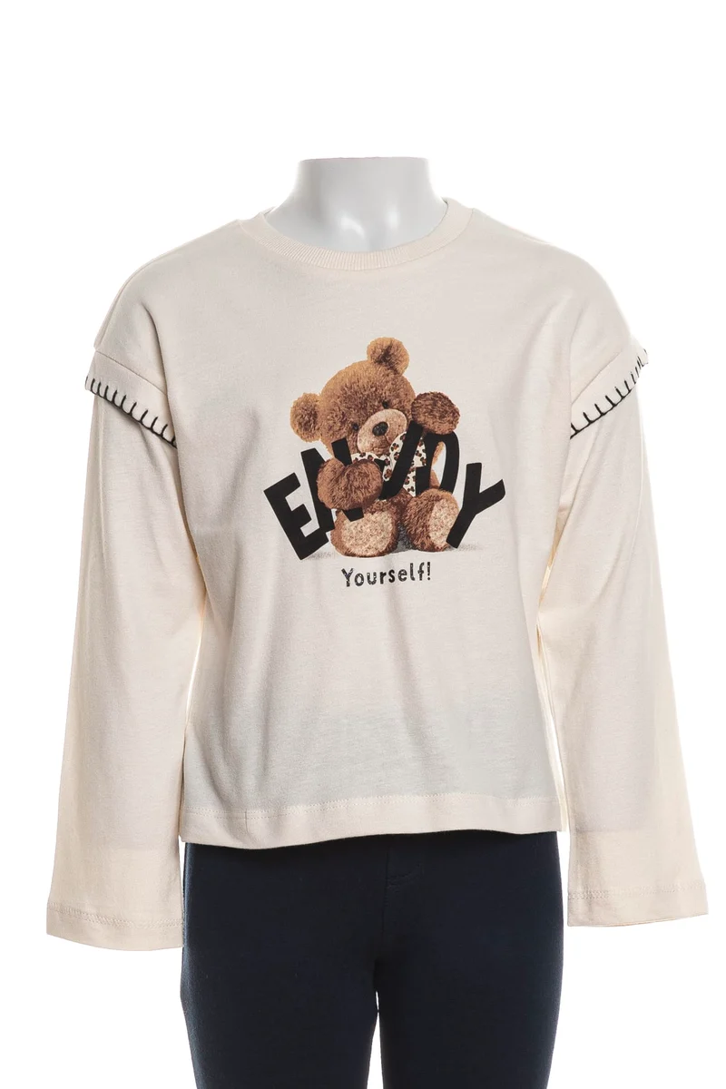 T-Shirt Mayoral Enj Teddy Stitches Da Bambina Burro