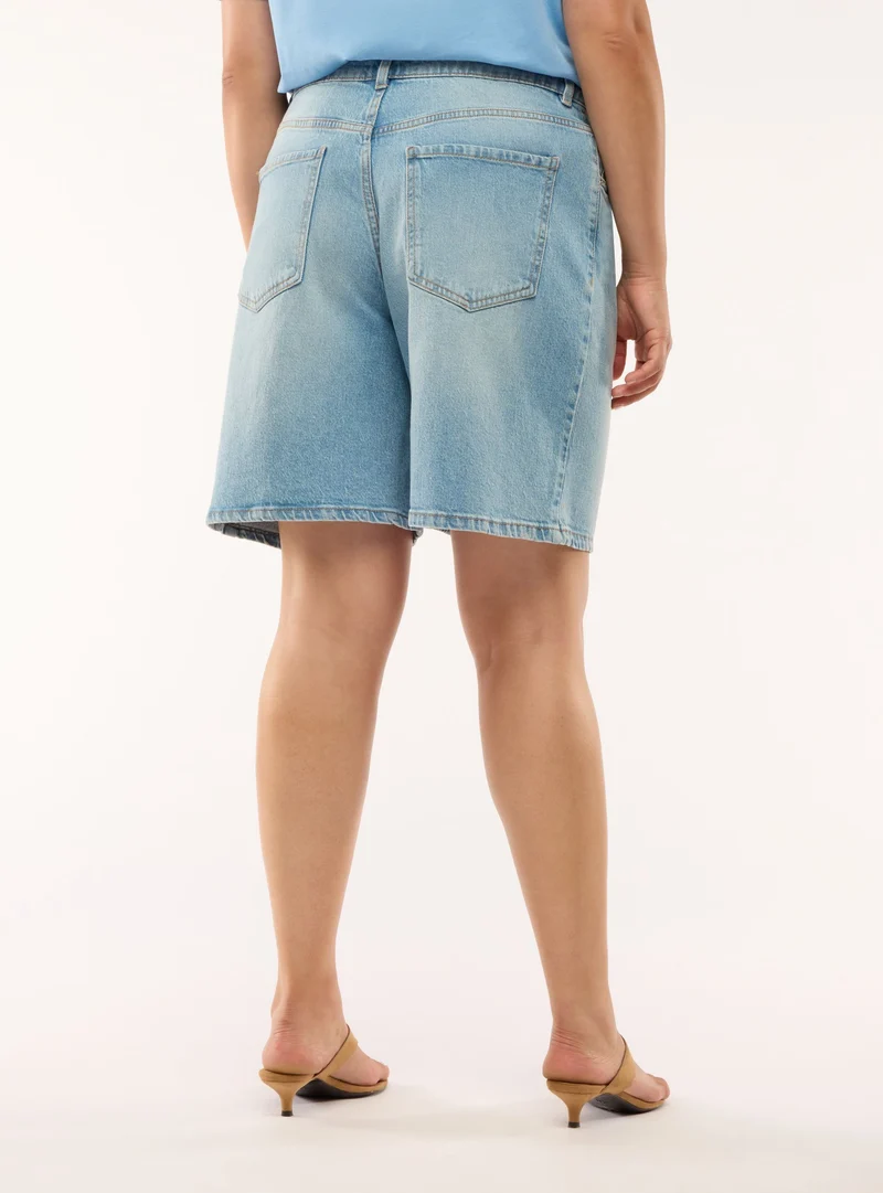 Shorts bermuda jeans a cinque tasche