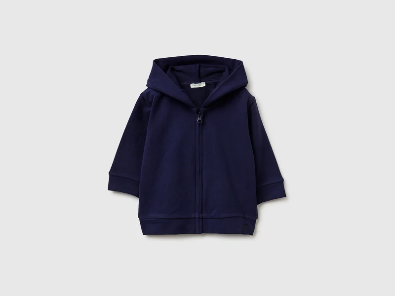 Felpa zip e con cappuccio
